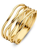 Gouden Haag Jewellery Brede geelgouden damesring