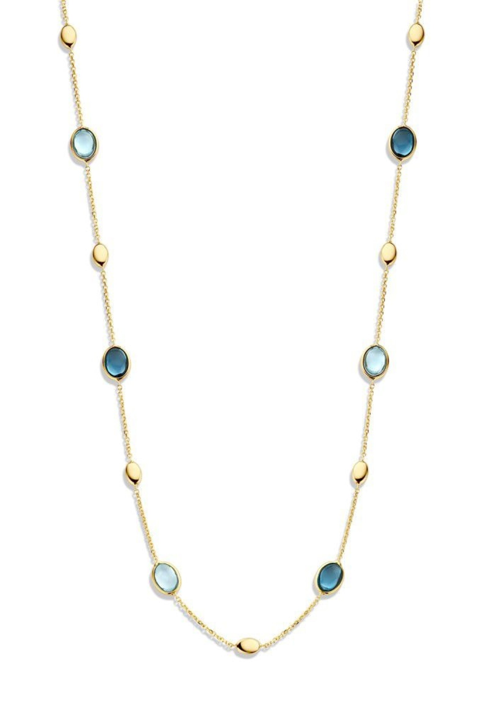 Gouden Haag Jewellery Armband met blauwe edelstenen