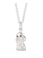 Lily Charmed Silver Labradoodle Necklace