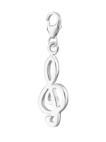 Lily Charmed Silver Treble Clef Charm