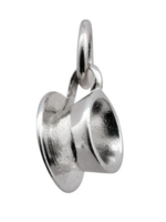 Lily Charmed Silver Teacup Charm