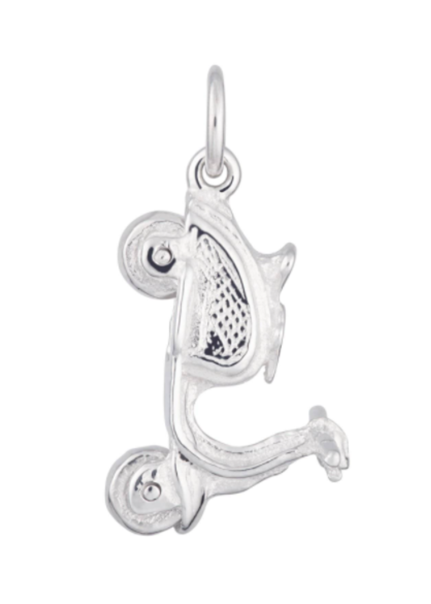 Lily Charmed Silver Scooter Charm