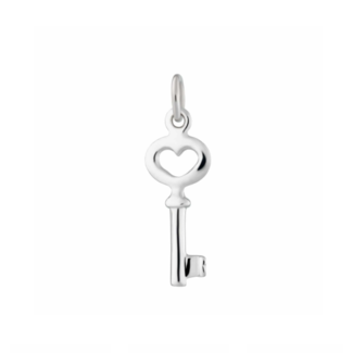 Lily Charmed Silver Key Charm