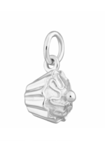 Lily Charmed Silver Cupcake Charm