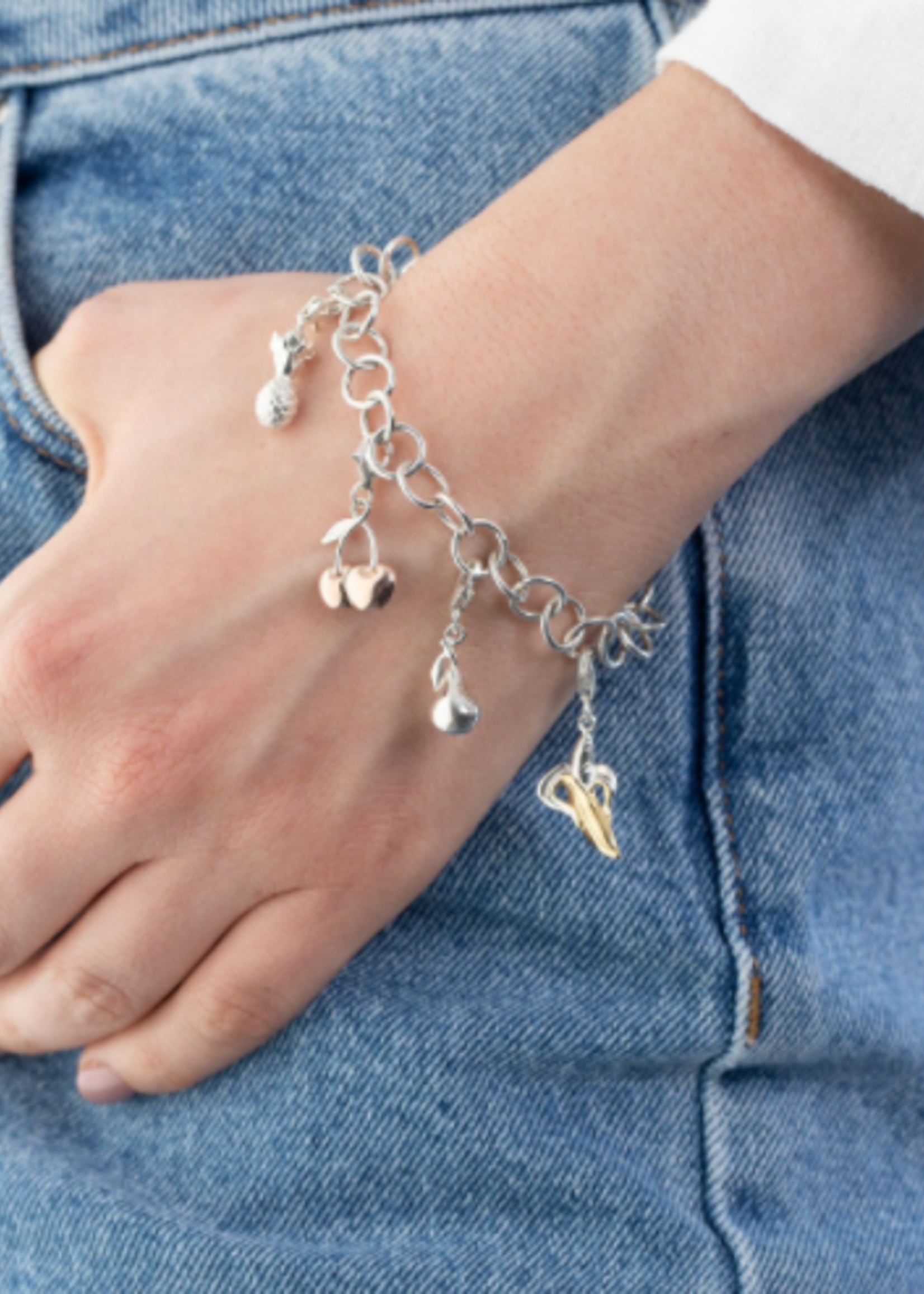 Lily Charmed Zilver Cherry Charm Bedel
