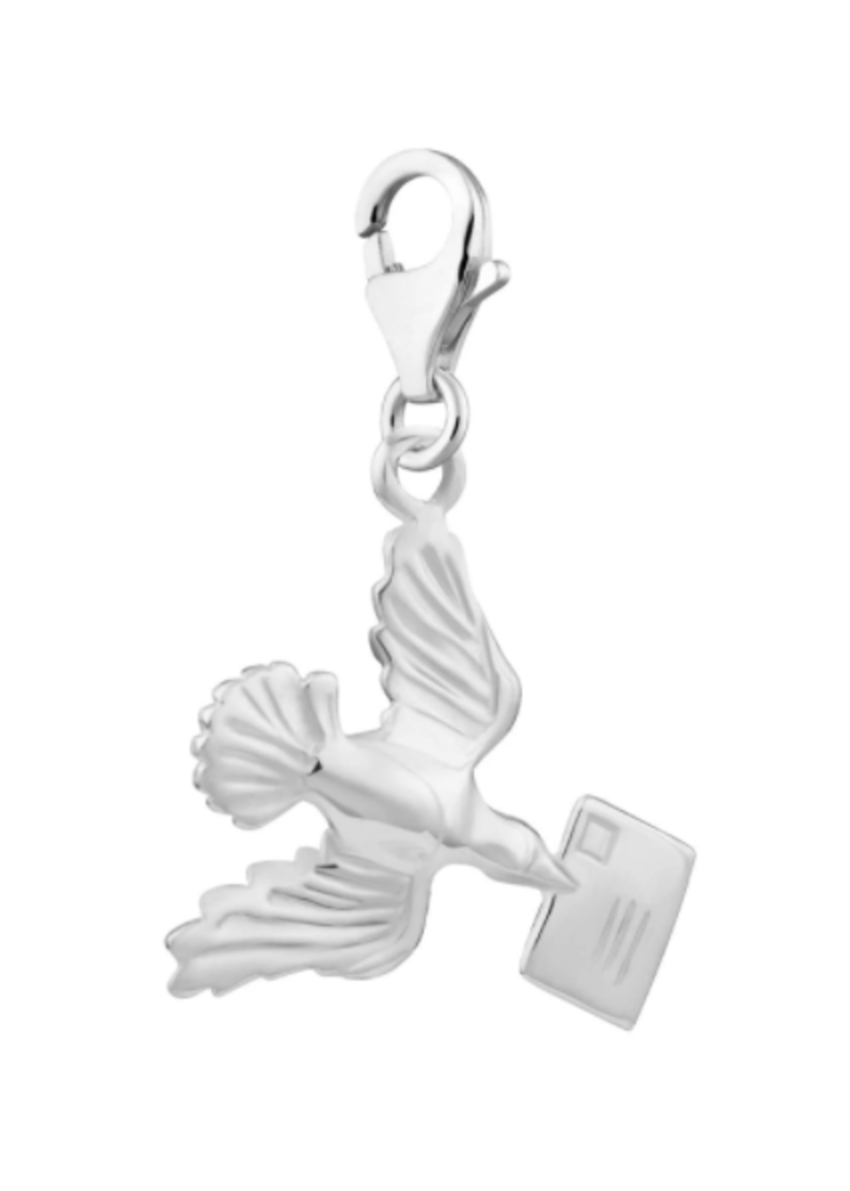 Lily Charmed Silver Bird with Envelope Charm
