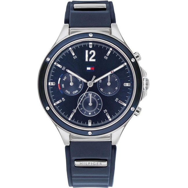 Tommy Hilfiger Horloge - Siliconen - Blauw - Juwelier Gouden Haag