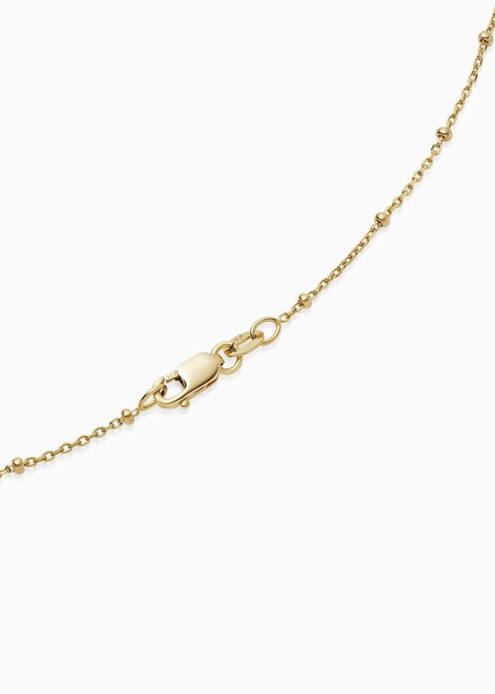 Sphere Chain geelgoud 14 karaat