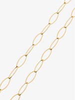 Ovale Ketting geelgoud  14 karaat