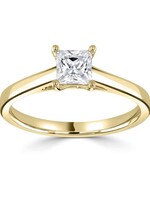Gouden Haag Jewellery Klassieke Prinses Diamantring 0.25 ct