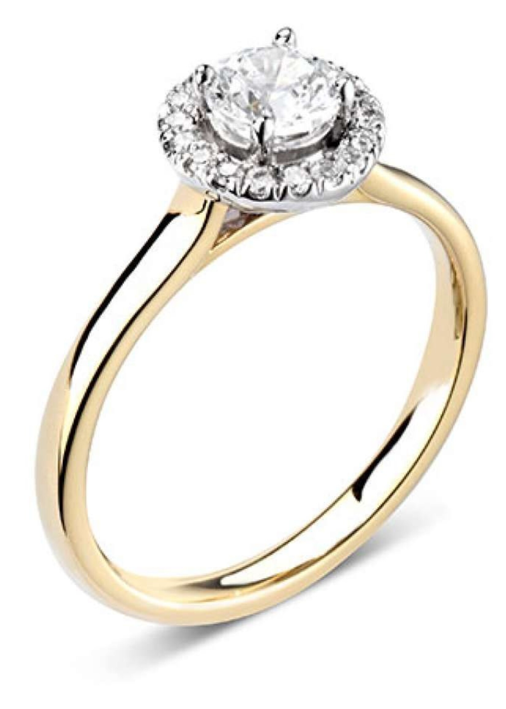 Gouden Haag Jewellery Solitaire Ring Diamant 0.24ct