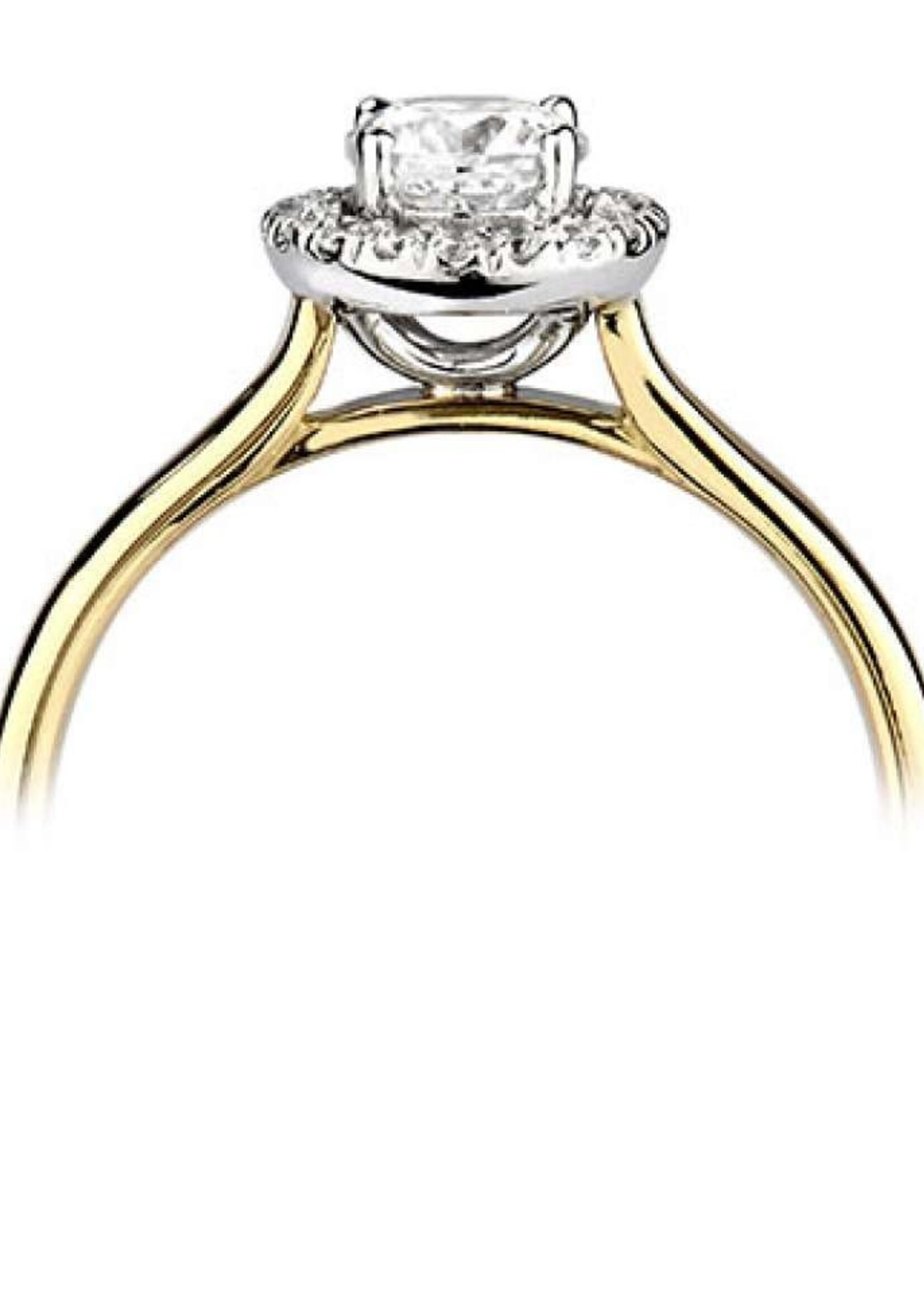 Gouden Haag Jewellery Solitaire Ring Diamant 0.24ct