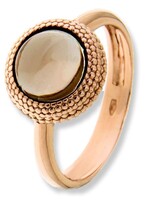 Gouden Haag Jewellery Ring Roségoud Rookkwarts