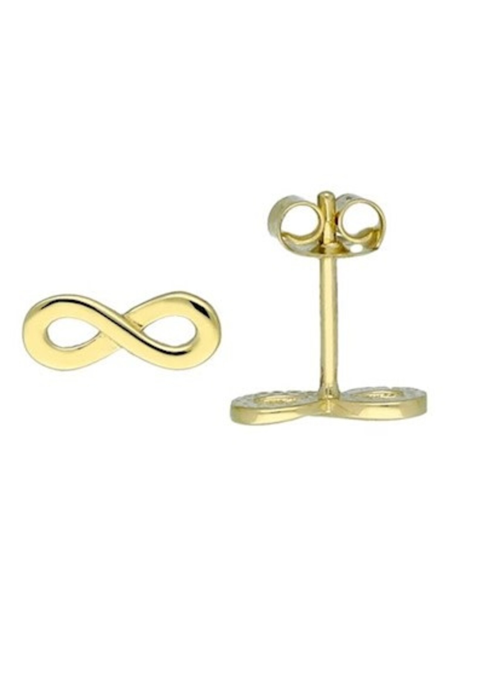 Gouden Haag Jewellery Gouden Oorknopjes Infinity