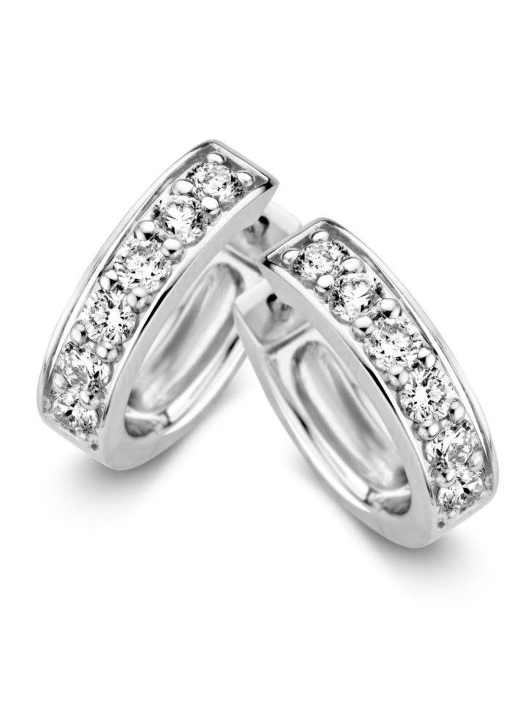 Gouden Haag Jewellery Earrings White Gold Brilliant 1.03 crt