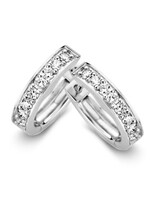 Gouden Haag Jewellery Oorringen witgoud briljant 0,52 crt