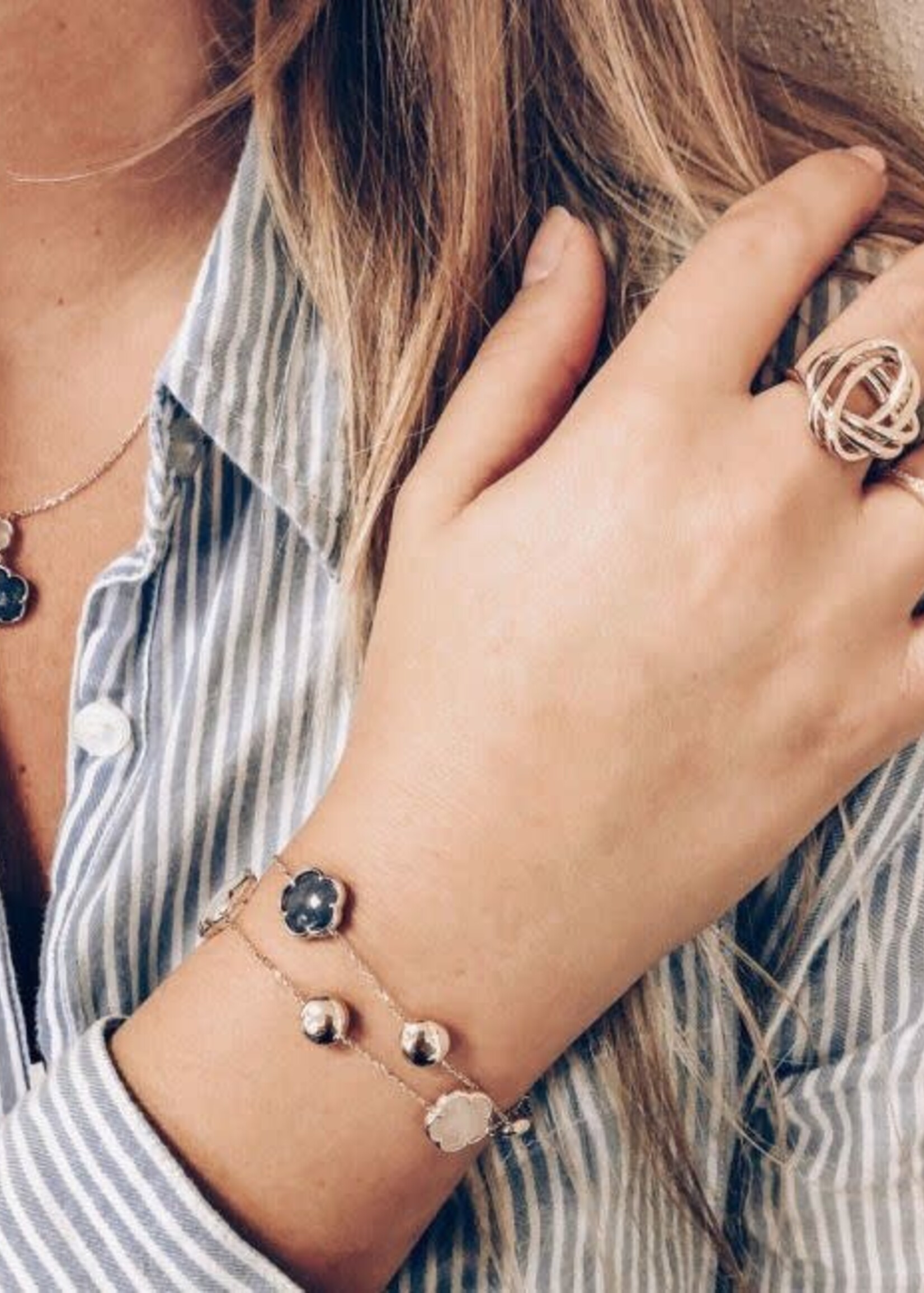 Gouden Haag Jewellery Collier Geelgoud Edelsteen