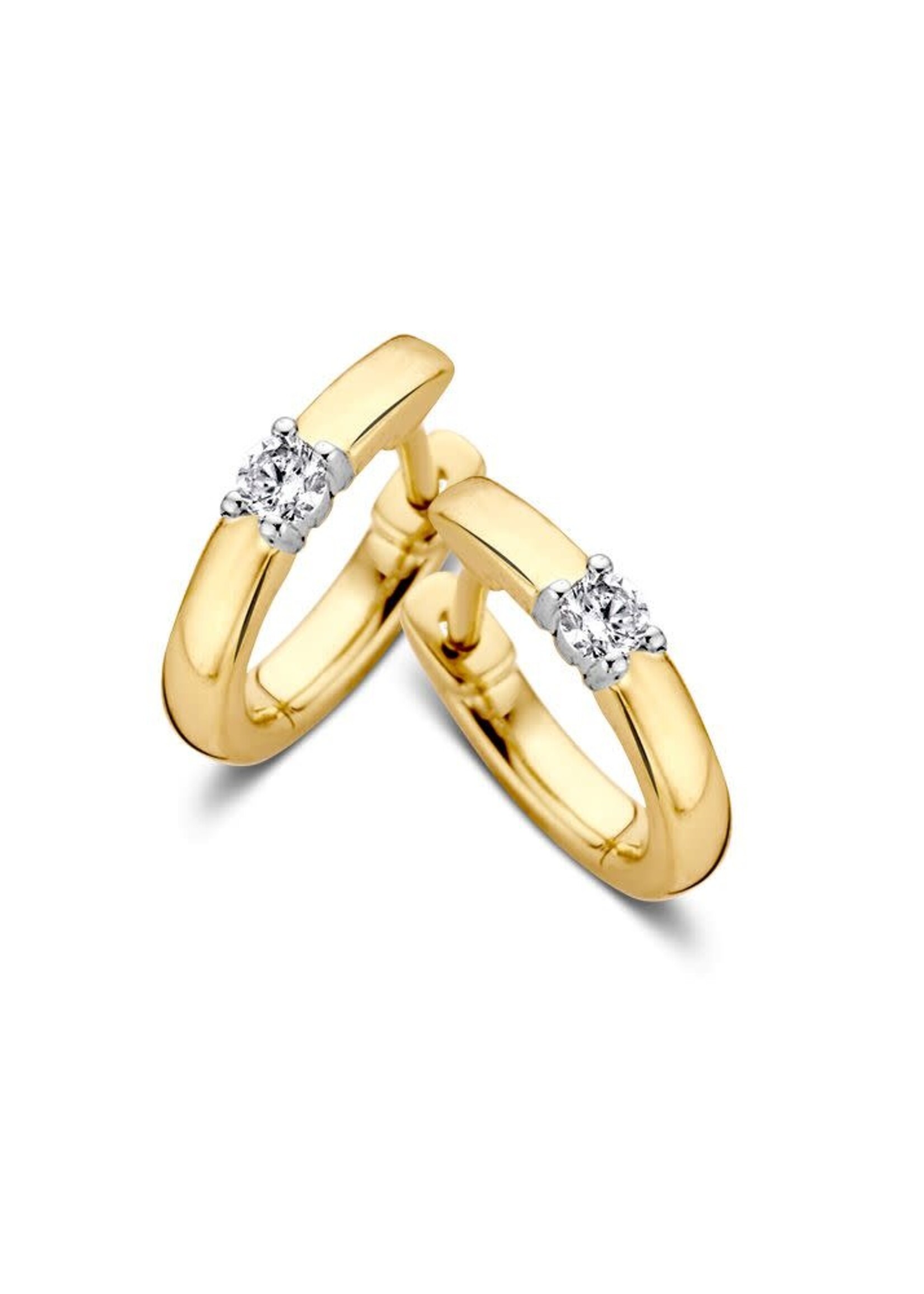 Gouden Haag Jewellery Earrings Brilliant 0,10 crt