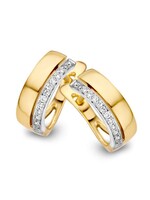 Gouden Haag Jewellery Oorringen Briljant 0,10 crt.