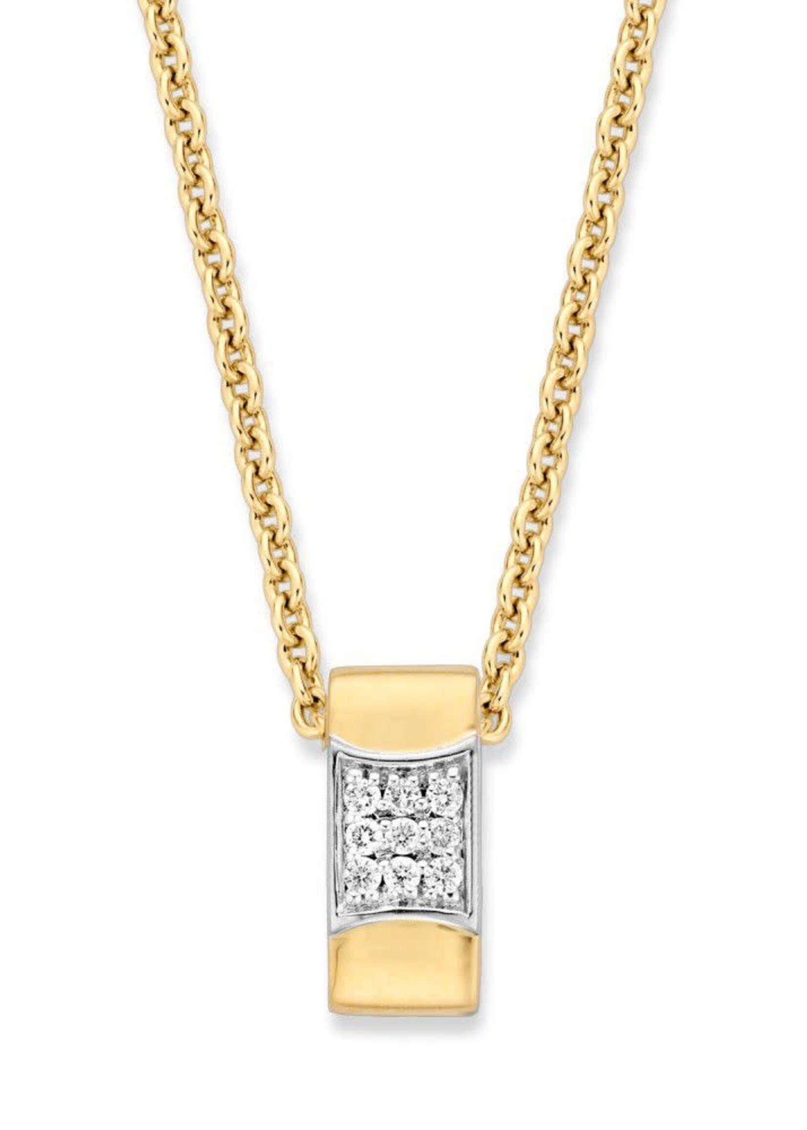 Gouden Haag Jewellery Pendant Brilliant 0,10 crt