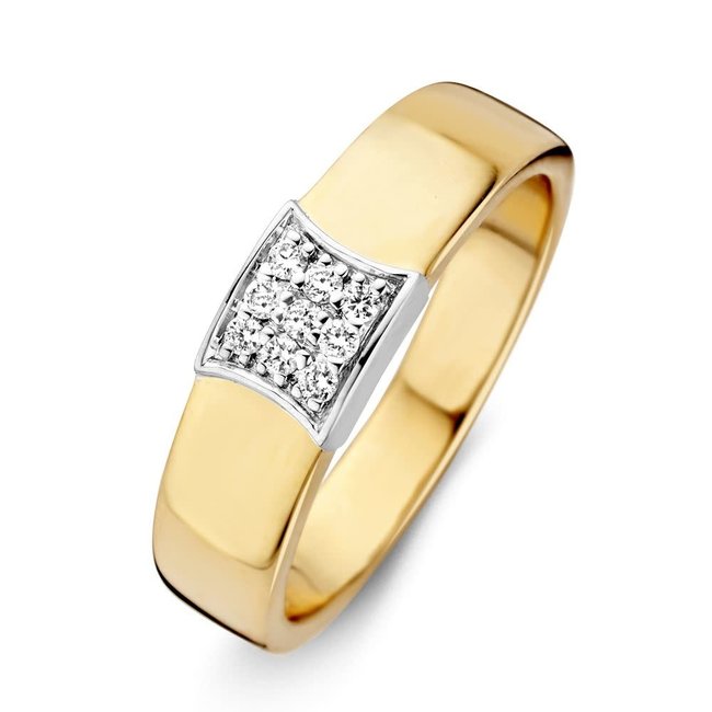Gouden Haag Jewellery Ring Briljant 0.11 crt