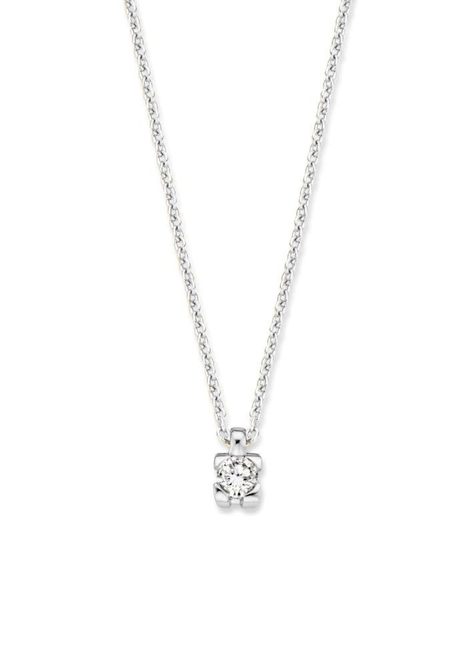 Gouden Haag Jewellery Collier Witgoud Briljant 0,10 crt