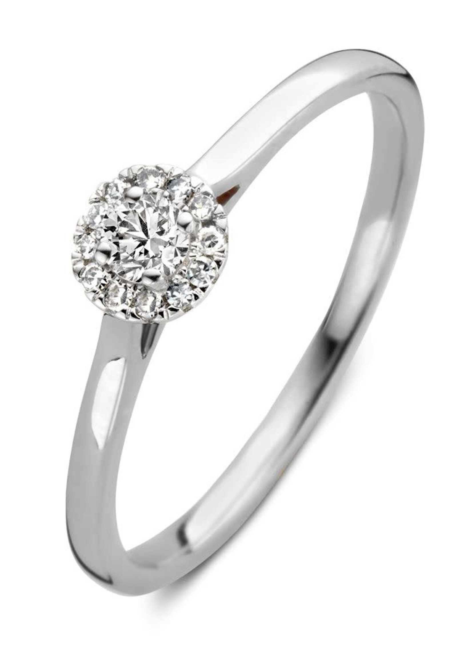 Gouden Haag Jewellery Ring Witgoud Briljant 0.15 crt
