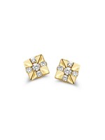 Gouden Haag Jewellery Oorstekers geelgoud briljant 0,08 crt