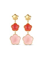 Gouden Haag Jewellery Oorstekers Geelgoud Edelsteen