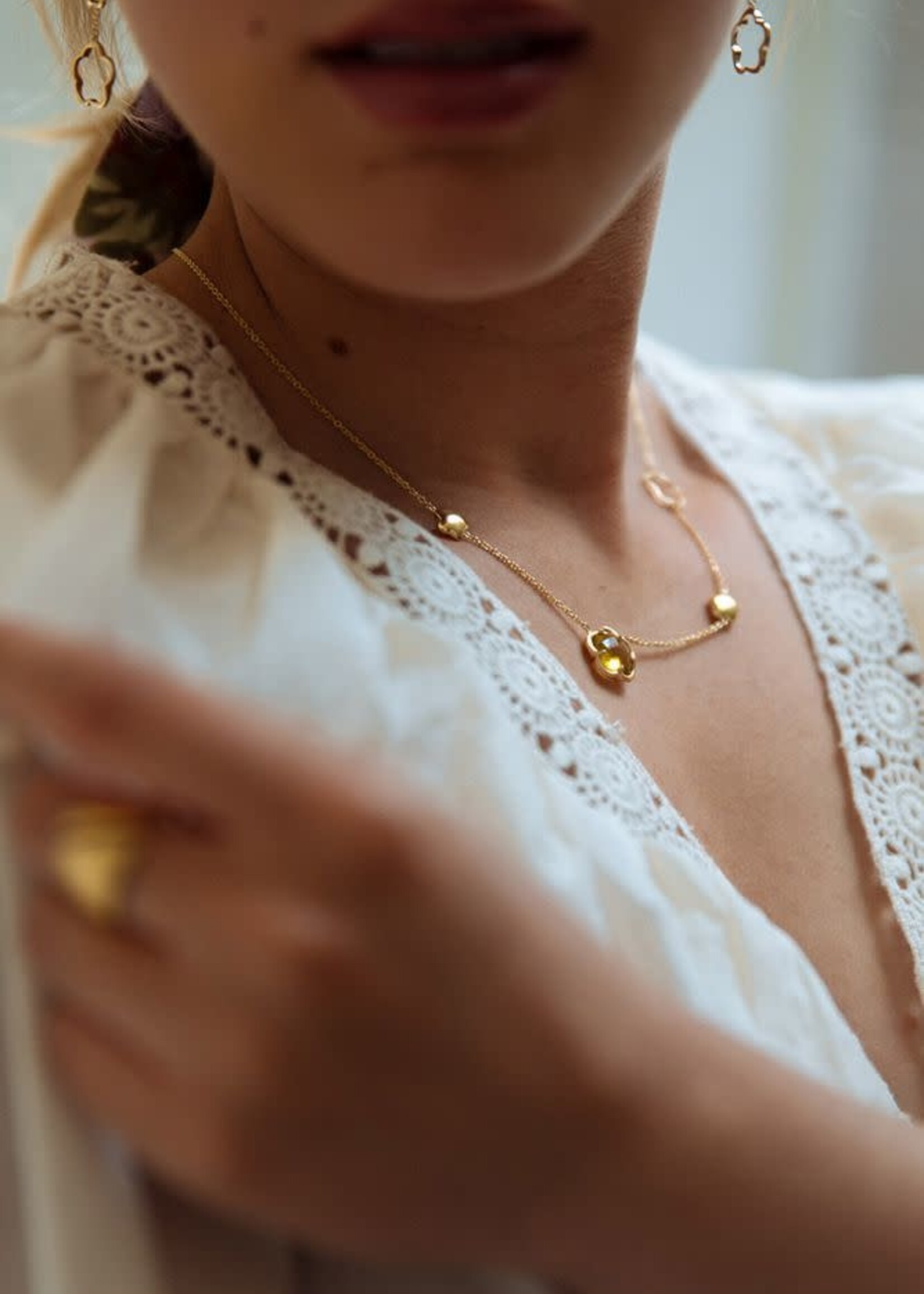 Gouden Haag Jewellery Gold Necklace Gemstone