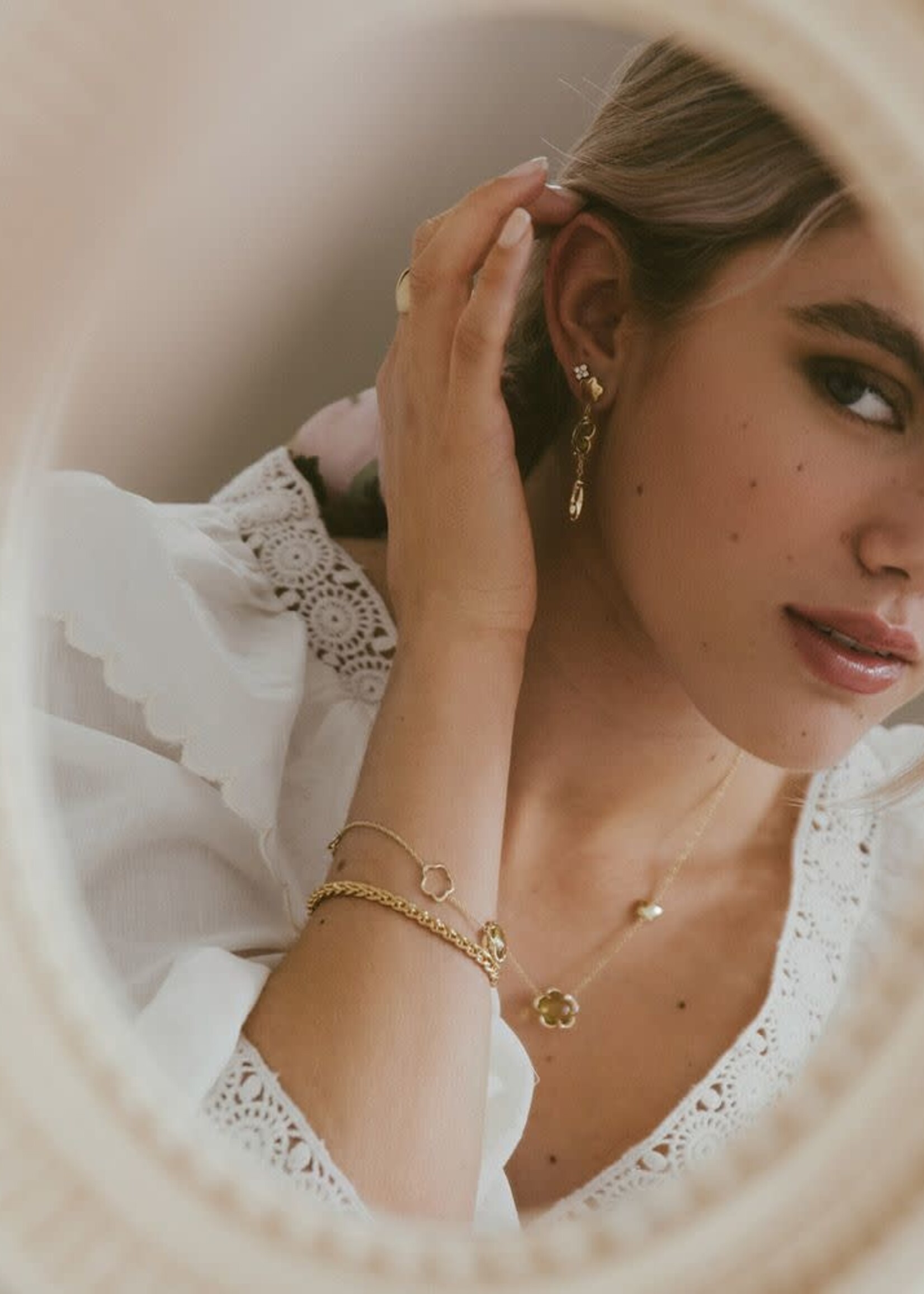 Gouden Haag Jewellery Collier geelgoud edelsteen
