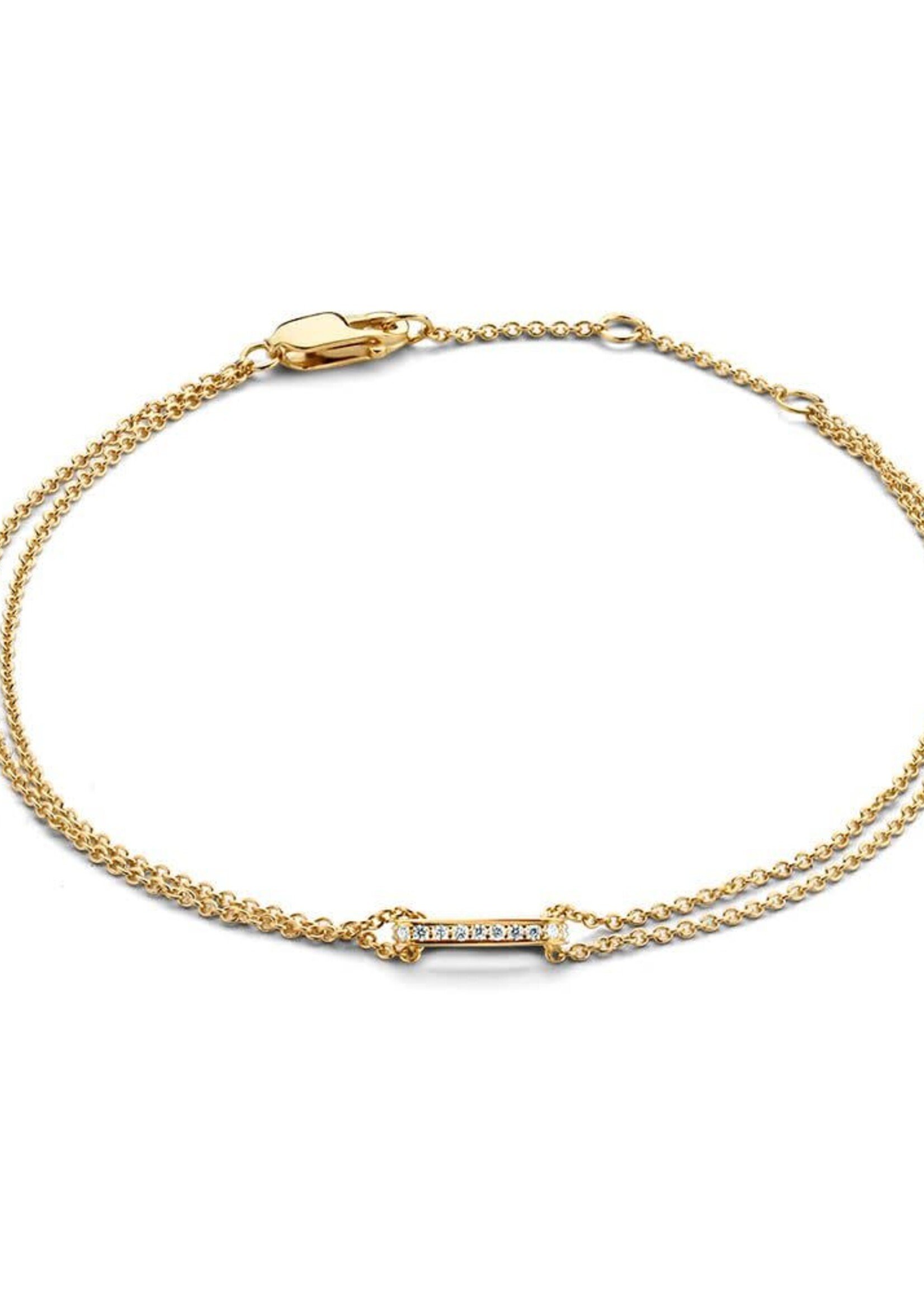 Gouden Haag Jewellery Brilliant Bracelet 0,06 crt.