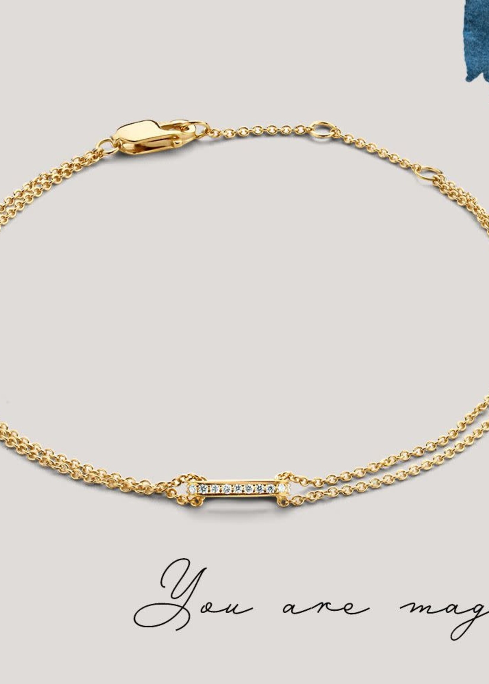 Gouden Haag Jewellery Brilliant Bracelet 0,06 crt.