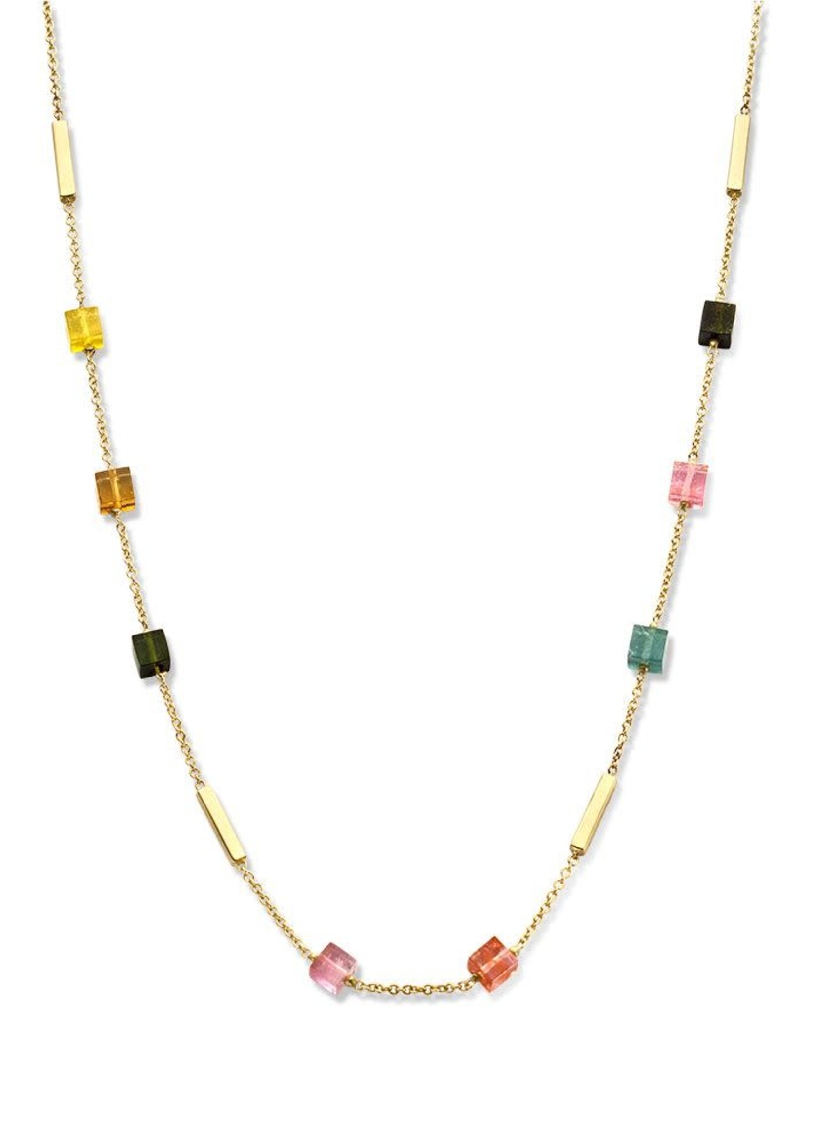 Gouden Haag Jewellery Geelgouden  Collier met Edelsteen