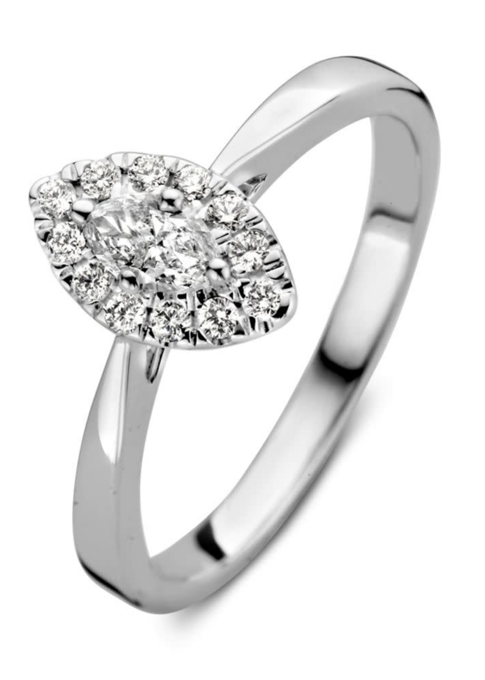 Gouden Haag Jewellery White Gold Ring Brillant 0.34 crt