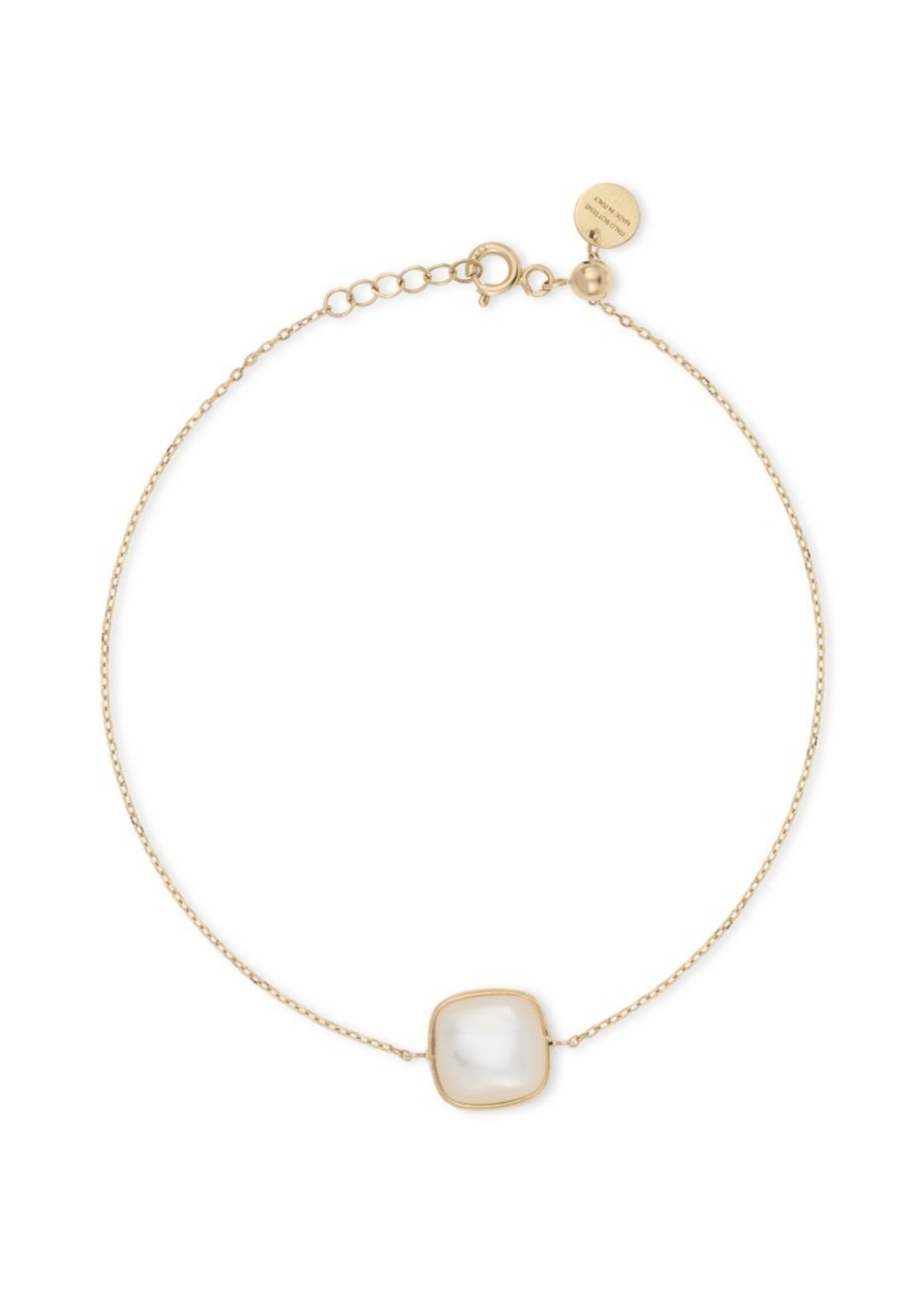 Italo Bottene Gold Ring Mother of Pearl