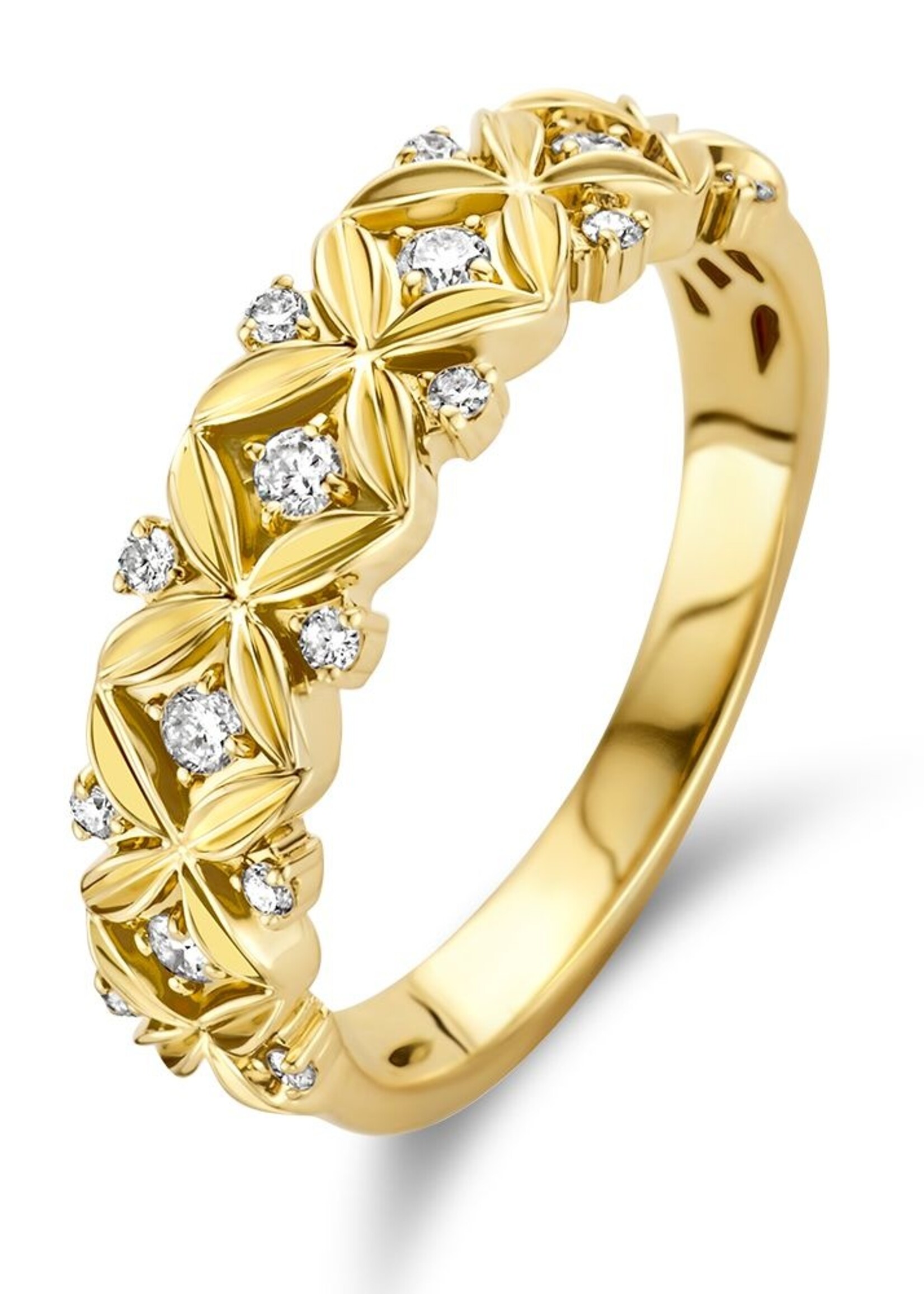 Gouden Haag Jewellery Geelgouden Collier Briljant 0,20 crt