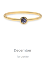 Swing Jewels Birthstone Ring December Tanzanite