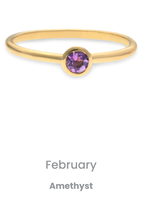 Swing Jewels Birthstone Ring February Amethyst