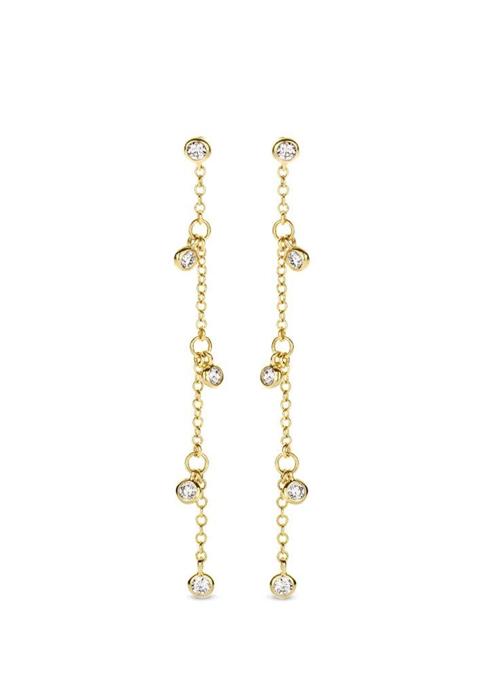 Gouden Haag Jewellery Oorstekers Geelgoud Briljant 0,38 crt.