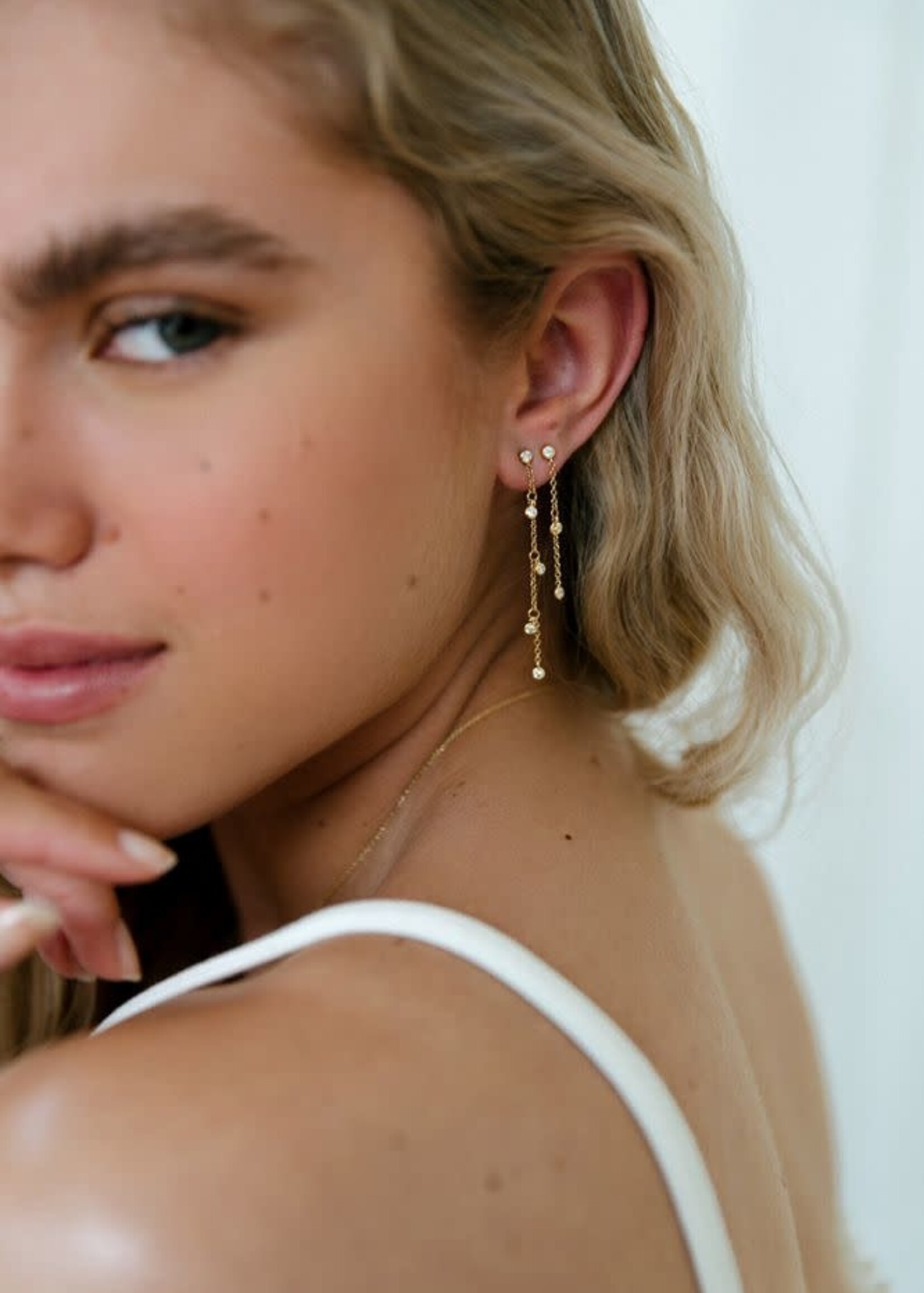 Gouden Haag Jewellery Oorstekers Geelgoud Briljant 0,38 crt.