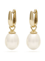 Creole Earrings, Sweetwater Pearl Drops