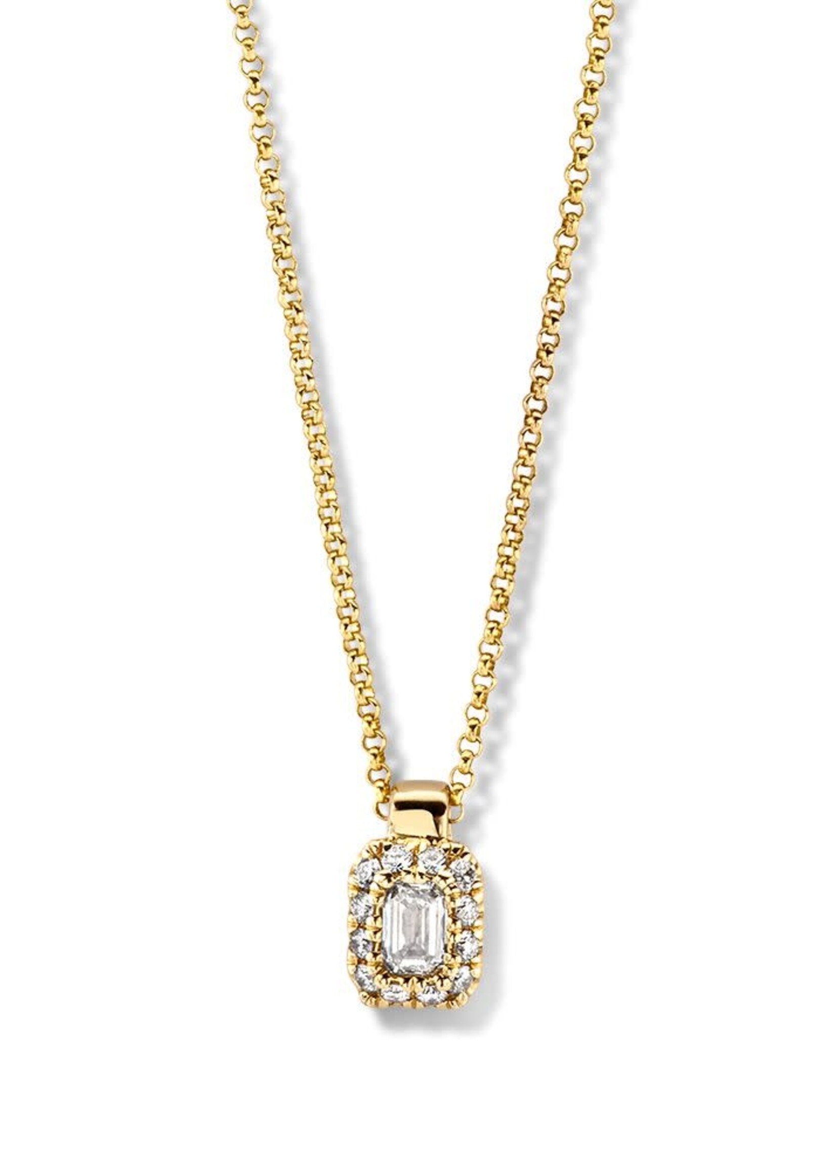Gouden Haag Jewellery Necklace Yellow Gold Brilliant 0.24 ct.