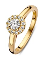Excellent Jewelry Geelgouden Ring Briljant 0.45 crt.