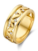 Gouden Haag Jewellery Ring Geelgoud Briljant 0.09 crt.