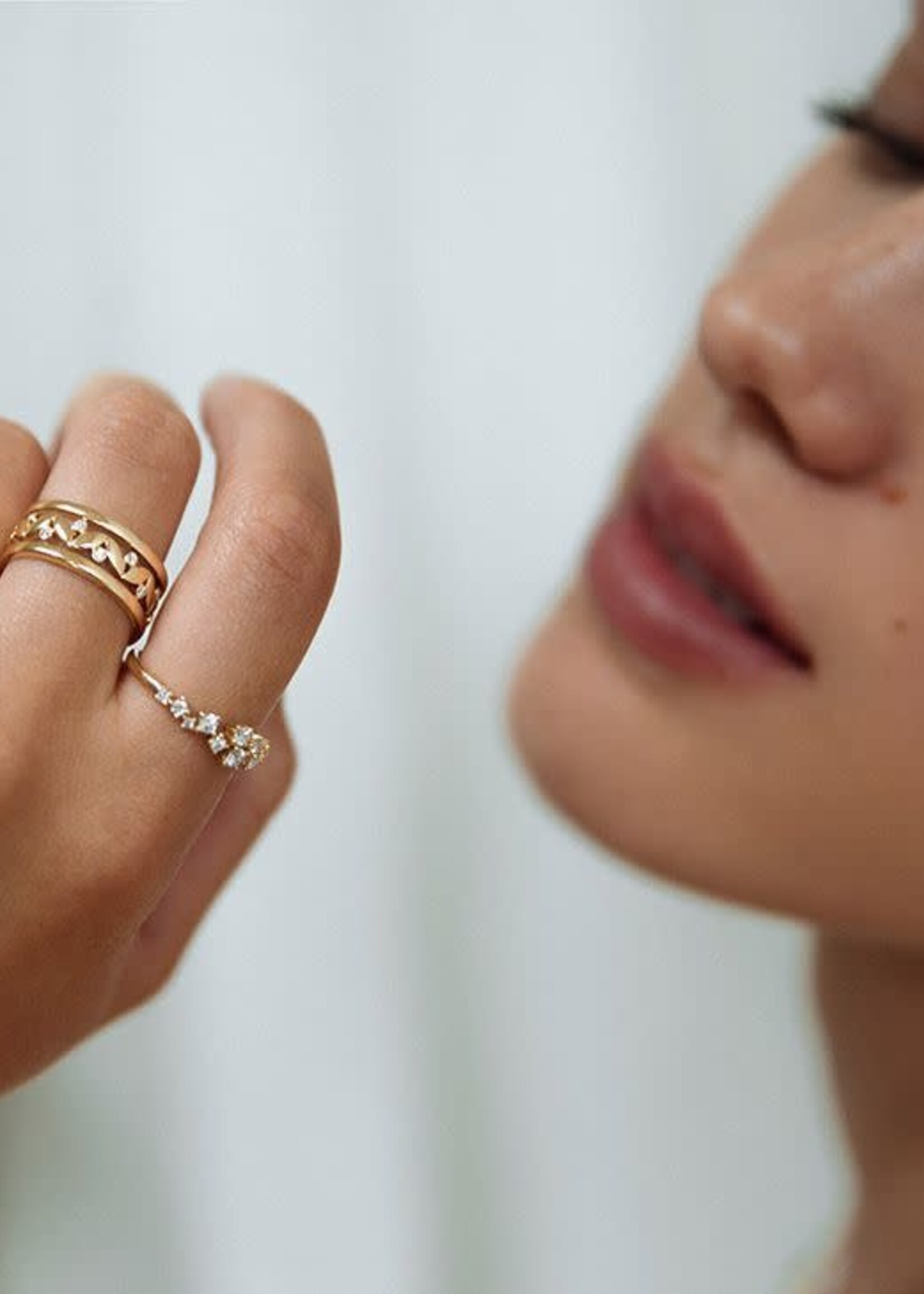 Gouden Haag Jewellery Ring Geelgoud Briljant 0.09 crt.