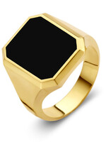 Excellent Jewelry Zegelring onyx massief 10.5gr