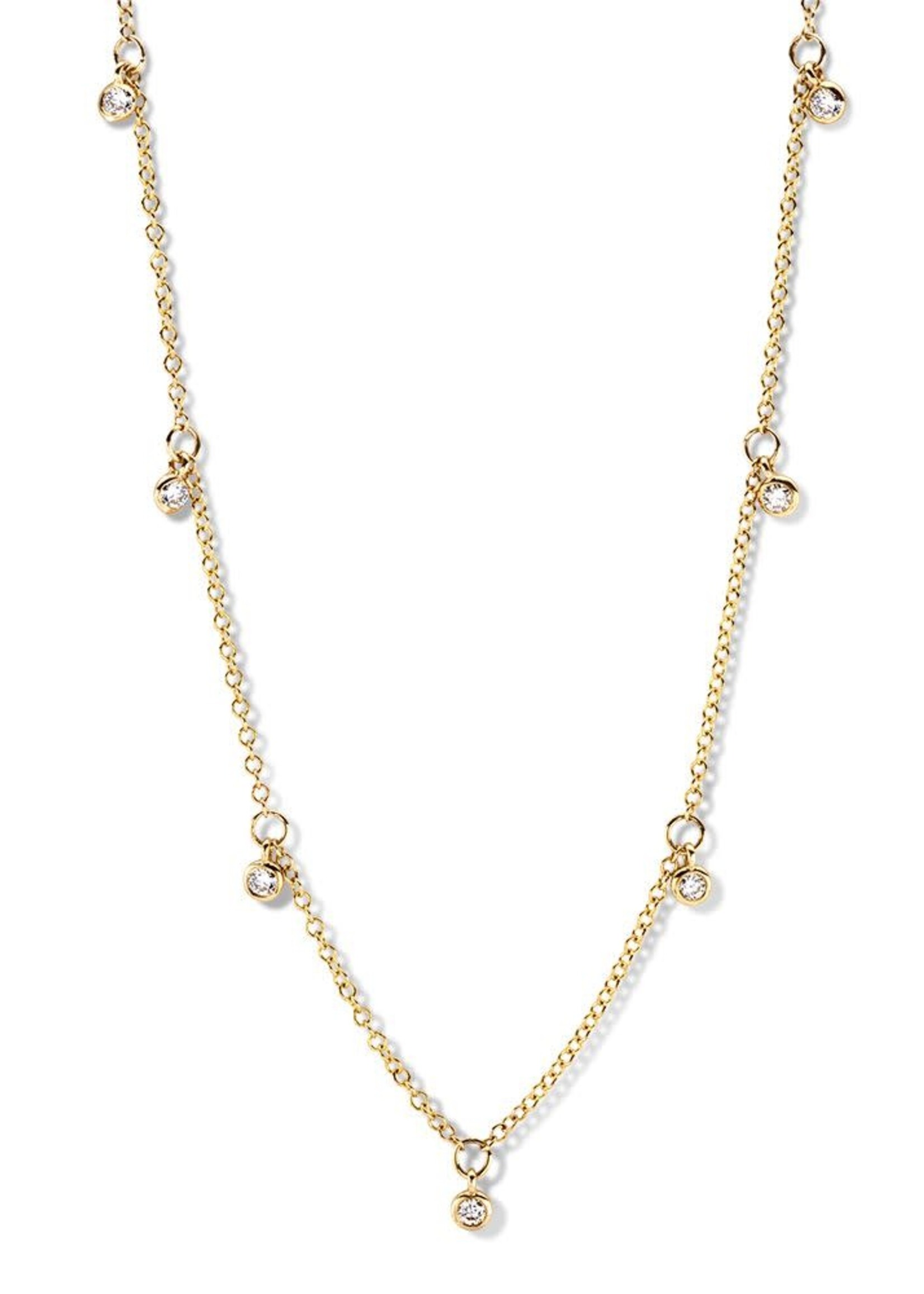 Gouden Haag Jewellery Geelgoud Collier met Briljant 0,25 crt.