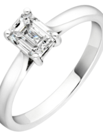 Emerald Cut Diamond Solitaire Ring