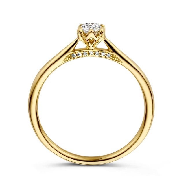 Gouden Haag Jewellery Solitaire Ring  Brilliant 0.26 crt